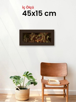 Hars Gallery Klasik Kahverengi Çerçeve 45 x 15 cm Camlı