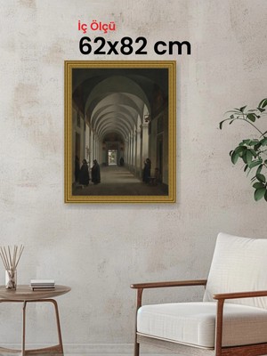 Hars Gallery Klasik Altın Çerçeve 62 x 82 cm Camlı