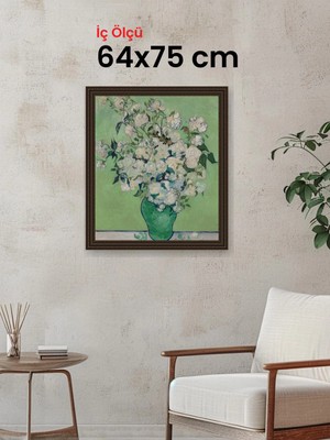 Hars Gallery Klasik Kahverengi Çerçeve 64 x 75 cm Camlı