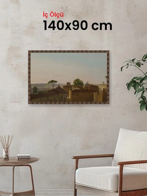 Hars Heritage Eskitme Kahverengi Çerçeve 140 x 90 cm Camlı