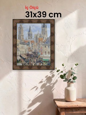 Hars Heritage Eskitme Kahverengi Çerçeve 31 x 39 cm Camlı