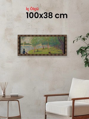 Hars Heritage Eskitme Kahverengi Çerçeve 100 x 38 cm Camlı
