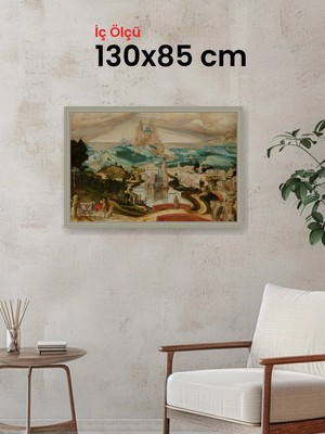 Hars Gallery Klasik Gümüş Çerçeve 130 x 85 cm Şeffaf Korumalı Pvc