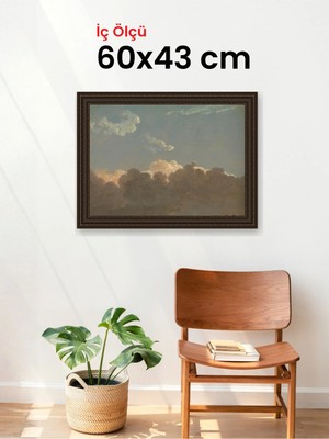 Hars Gallery Klasik Kahverengi Çerçeve 60 x 43 cm Şeffaf Korumalı Pvc