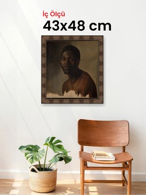Hars Heritage Eskitme Kahverengi Çerçeve 43 x 48 cm Şeffaf Korumalı Pvc