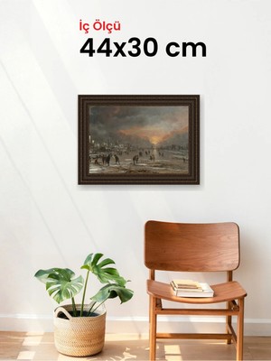 Hars Gallery Klasik Kahverengi Çerçeve 44 x 30 cm Camlı