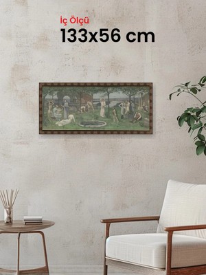 Hars Heritage Eskitme Kahverengi Çerçeve 133 x 56 cm Camlı