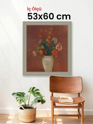 Hars Gallery Klasik Gümüş Çerçeve 53 x 60 cm Şeffaf Korumalı Pvc
