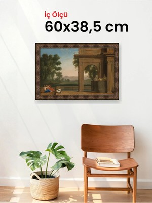 Hars Heritage Eskitme Kahverengi Çerçeve 60 x 38,5 cm Şeffaf Korumalı Pvc