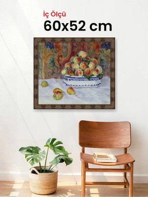 Hars Heritage Eskitme Kahverengi Çerçeve 60 x 52 cm Şeffaf Korumalı Pvc