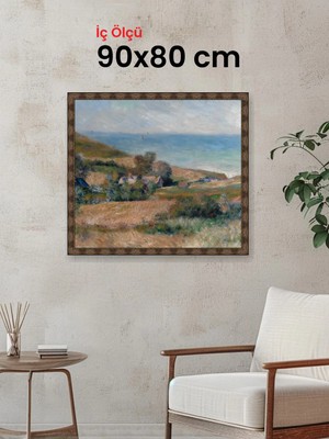 Hars Heritage Eskitme Kahverengi Çerçeve 90 x 80 cm Camlı