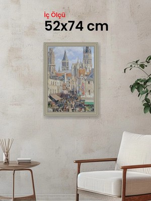 Hars Gallery Klasik Gümüş Çerçeve 52 x 74 cm Şeffaf Korumalı Pvc