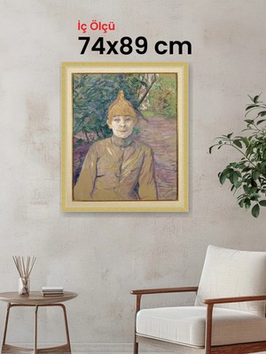 Hars Royal Klasik Desenli Çok Renkli Çerçeve 74 x 89 cm Camlı