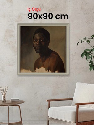 Hars Gallery Klasik Gümüş Çerçeve 90 x 90 cm Şeffaf Korumalı Pvc