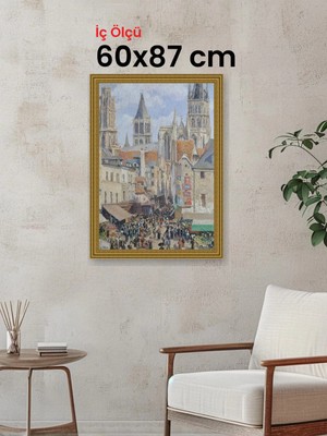 Hars Gallery Klasik Altın Çerçeve 60 x 87 cm Camlı