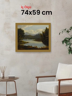 Hars Gallery Klasik Altın Çerçeve 74 x 59 cm Şeffaf Korumalı Pvc