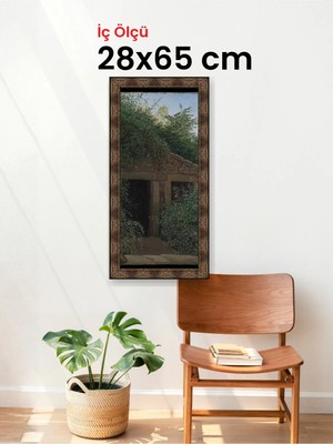 Hars Heritage Eskitme Kahverengi Çerçeve 28 x 65 cm Camlı