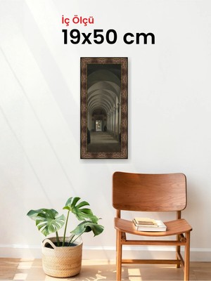 Hars Heritage Eskitme Kahverengi Çerçeve 19 x 50 cm Camlı