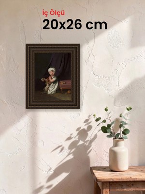 Hars Gallery Klasik Kahverengi Çerçeve 20 x 26 cm Şeffaf Korumalı Pvc
