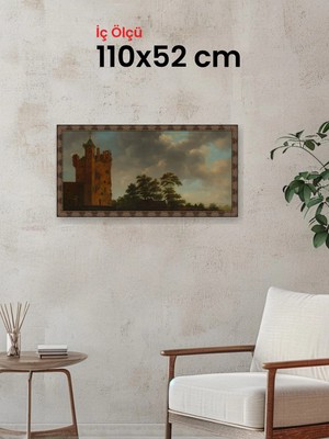 Hars Heritage Eskitme Kahverengi Çerçeve 110 x 52 cm Camlı