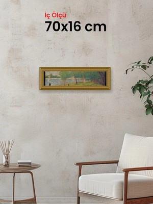 Hars Gallery Klasik Altın Çerçeve 70 x 16 cm Şeffaf Korumalı Pvc