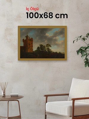 Hars Gallery Klasik Altın Çerçeve 100 x 68 cm Camlı