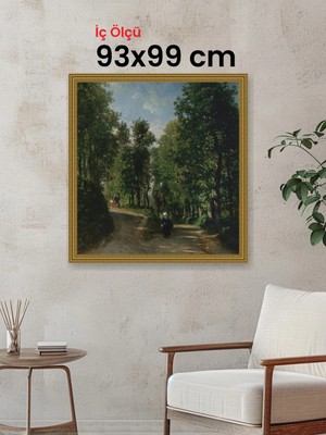Hars Gallery Klasik Altın Çerçeve 93 x 99 cm Camlı