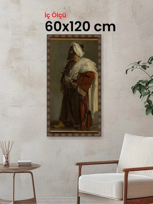 Hars Heritage Eskitme Kahverengi Çerçeve 60 x 120 cm Şeffaf Korumalı Pvc