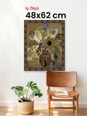 Hars Heritage Eskitme Kahverengi Çerçeve 48 x 62 cm Camlı