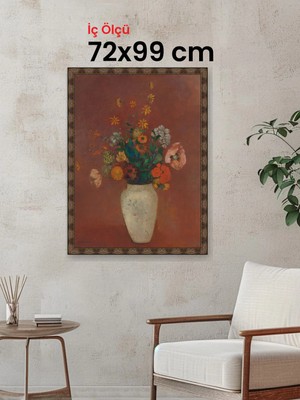 Hars Heritage Eskitme Kahverengi Çerçeve 72 x 99 cm Şeffaf Korumalı Pvc