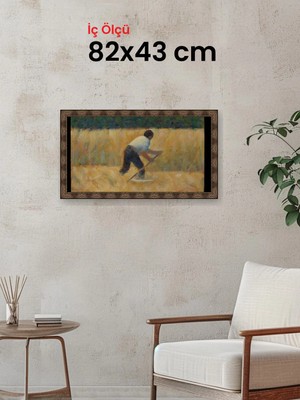 Hars Heritage Eskitme Kahverengi Çerçeve 82 x 43 cm Şeffaf Korumalı Pvc