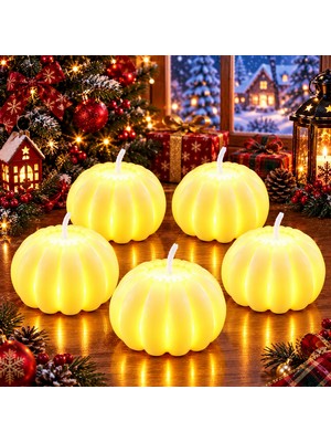 Kuzey Oyuncak 5 Adet Yüksek Kalite LED Işıklı Mum Işıklı Yılbaşı Mumu Işıklı Noel Mumu Yılbaşı Ağacı Süsleme Mumu