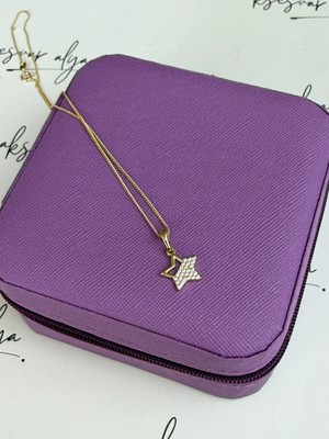 Xuping Jewelry Gold Renk Zirkon Taşlı Yıldız Figürlü Zarif Kolye