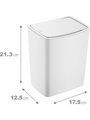 Touch Çöp Kovası 4 Lt Beyaz