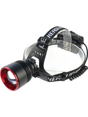 TeknoKapsül Bd-10 1W Tg + Smd LED Alüminyum Alaşımlı Zoomlu Type-C Şarjlı Kafa Feneri
