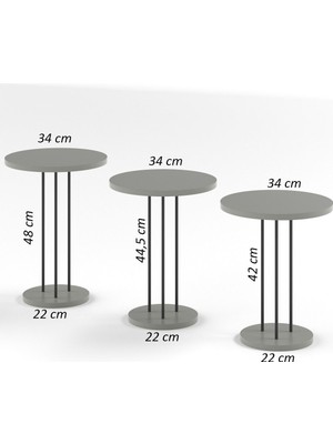 Ny Joy Metal Terra Zigon Çam Kahverengi 3'lü