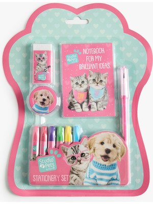 Koton Studio Pets Lisanslı Kedi ve Köpek Temalı Kırtasiye Seti