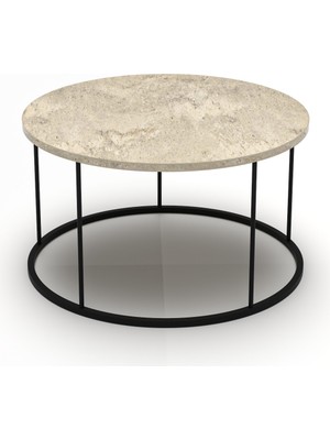 Ny Joy Terra Yuvarlak Orta Sehpa Bej 70 cm