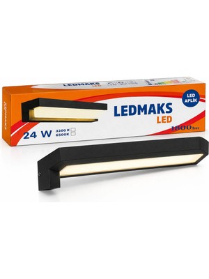 Ledmax Ledmaks 24W LED Aplik 1800 Lümen Modern Duvar Aydınlatma