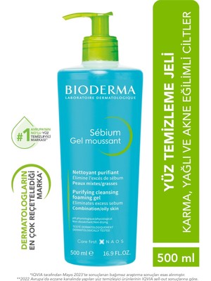 Foaming Gel Yağlı ve Akneli Ciltler Için Arındırıcı Temizleme Jeli 500 ml