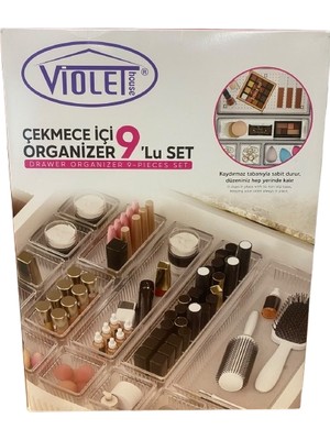 Violet Kastamonu 1199 Çekmece Içi Organizeri 9lu Set