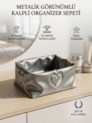 Flexis Kalp Desenli Organizer Kutu