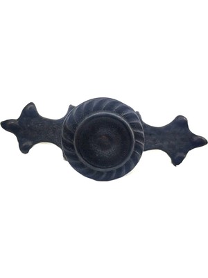 Antika Tarz Dekoratif Pirinç Çizgili Düğme - 35X100 Mm, Büyük, Oksit