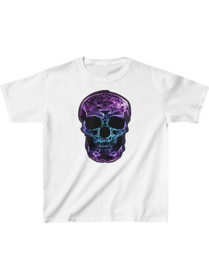 Milares Unisex Çocuk Baskılı T-Shirt - Beyaz