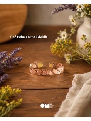 %100 Saf Bakır Örme Bileklik
