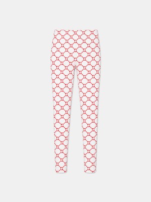 Kadın Ekru Esnek Dokulu Slim Fit Tayt