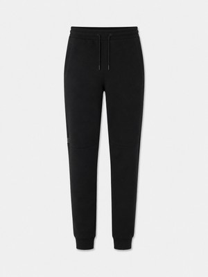 Erkek Siyah Pamuk Dokulu Regular Fit Sweat Pantolon