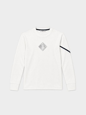Erkek Ekru Esnek Dokulu Regular Fit Sweatshirt