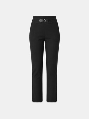 Xint Kadın Siyah Formunu Koruyan Regular Fit Pantolon