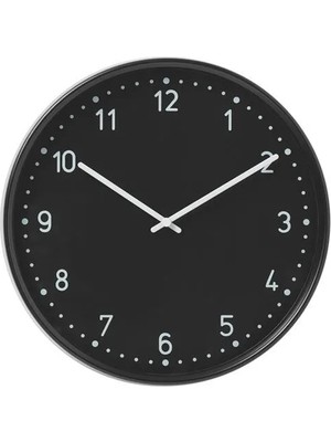 IKEA Bondıs Duvar Saati , Siyah, 38 cm